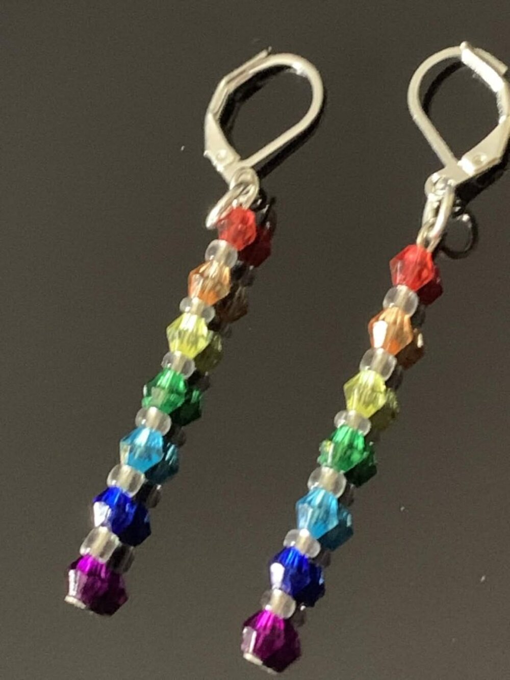 Handcrafted 'Noah's Ark' glass beaded coil bracelet and earrings. - Picture 3 of 4